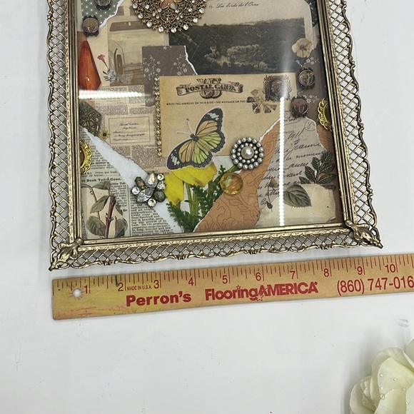 Vintage Maximalist MCM Decor Orange Floral - Picture 11 of 12